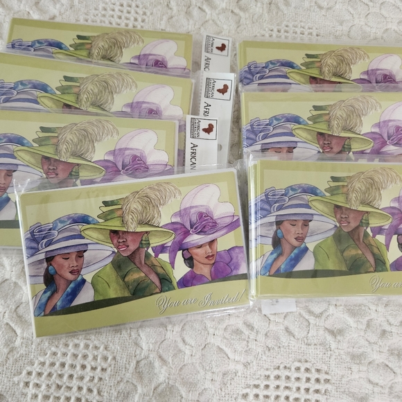 Lot of 7 African American Expressions Invitations - Picture 2 of 4
